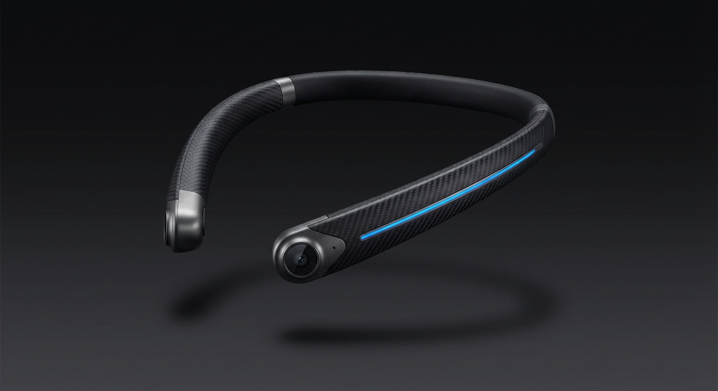 颈挂式 AI 视觉耳机